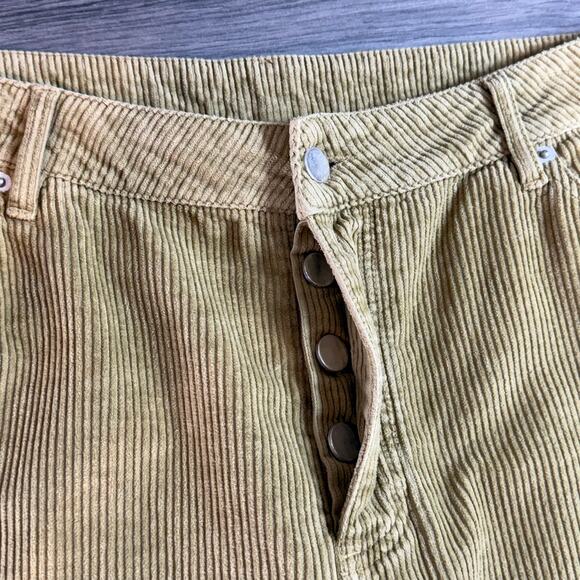 WRAP London Wide-Leg Cord Trousers Size US 12 Crop Pants Earthy Boho Academia - Picture 9 of 16